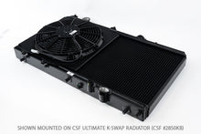 Load image into Gallery viewer, CSF 2858FB FITS: 92-00 Honda Civic All-Aluminum Fan Shroud w/12in SPAL Fan Black Finish Radiators