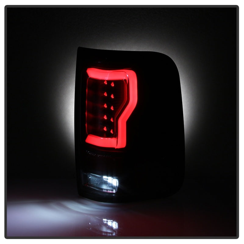 SPYDER 5084170 FITS: 04-08 Ford F-150 Projector Tail Lights Light Bar DRL LED Black ALT-YD-FF15004V2-LBLED-BK Headlights