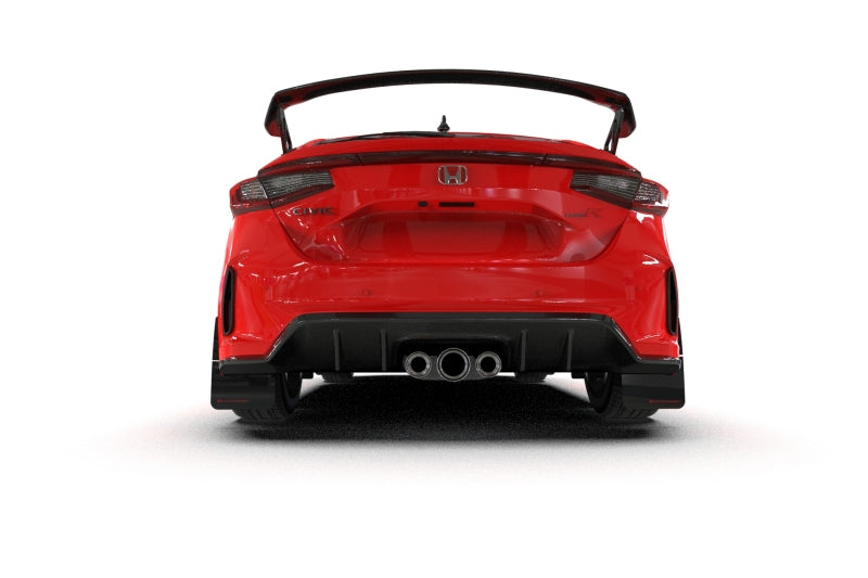 Rally Armor MF97-UR-BLK-NB FITS: 23-25 Honda Civic Type R Black Mud Flap Light Blue Logo Mud Flaps