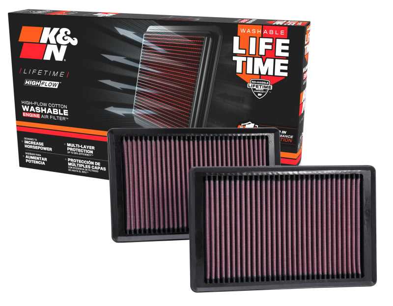 K&N Engineering 33-2445 FITS:K&N Replacement Air Filter 10-12 Jaguar XK/XKR 5.0L V8 Air Filters Drop In