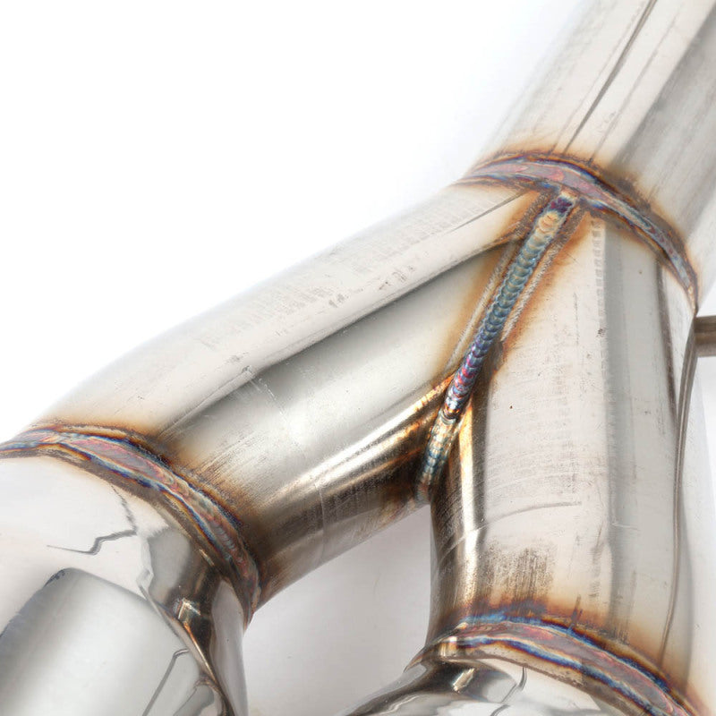 BLOX Racing BXEX-51106 FITS: 2022+ WRX Muffler Delete / Axle Back Single Wall 4in Polished Tips Muffler Delete Pipes