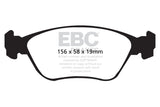 EBC DP41362R FITS: 98-05 Volvo C70 2.3 Turbo T5 (16in Wheels) Yellowstuff Front Brake Pads Brake Pads Performance