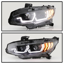 Load image into Gallery viewer, SPYDER 5087867 FITS: Honda Civic 16- 2DR/4DR/Hatchback Projector Headlights Black PRO-YD-HC16SI-SEQGR-BK Headlights