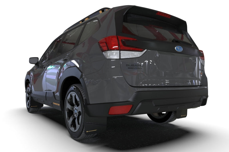 Rally Armor MF82-UR-BLK/RD FITS: 22-24 Subaru Forester & Wilderness Black UR Mud Flap w/Red Logo Mud Flaps