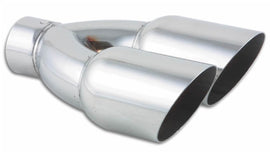 Vibrant 1333 FITS: Dual 3.5in Round SS Exhaust Tip (Single Wall Angle Cut) Tips