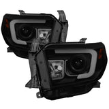 SPYDER 5080165 FITS: Toyota Tundra 2014-2016 Projector Headlights Light Bar DRL Black Smoke PRO-YD-TTU14-DRL-BSM Headlights
