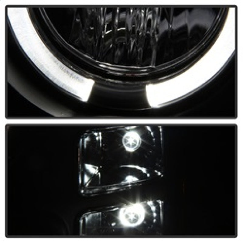 SPYDER 5010605 FITS: GMC Sierra 1500/GMC Sierra Denali 08-13 Projector LED Halo- LED Blk PRO-YD-GS07-HL-BK Headlights