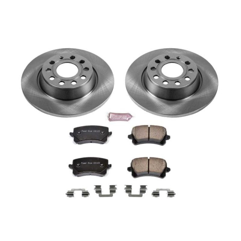 PowerStop KOE7324 FITS:Power Stop 2015 Audi Q3 Rear Autospecialty Brake Kit Brake Kits OE