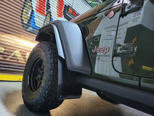 Load image into Gallery viewer, Rally Armor MF104-BLK-MBK FITS: 19-24 Jeep JT Gladiator (Mojave/Rubicon) Black Mud Flap w/Metallic Black Logo Mud Flaps