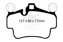 Load image into Gallery viewer, EBC DP42029R FITS: 07-08 Porsche 911 (997) (Cast Iron Rotor only) 3.6 Carrera 2 Yellowstuff Front Brake Pads Brake Pads Performance