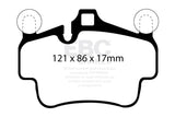 EBC DP52029NDX FITS: 07-08 Porsche 911 (997) (Cast Iron Rotor only) 3.6 Carrera 2 Bluestuff Front Brake Pads Brake Pads Racing