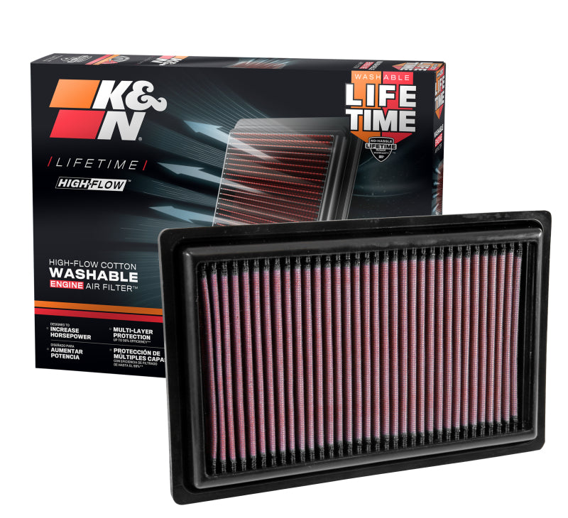 K&N Engineering 33-3034 FITS:K&N Replacement Panel Air Filter 2015 Mercedes Benz C250 2.0L L4 Air Filters Drop In