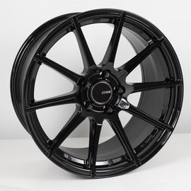 Enkei 499-780-6545BK FITS: TS10 17x8 5x114.3 45mm Offset 72.6mm Bore Black Wheel Wheels Cast