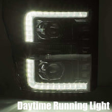 Load image into Gallery viewer, AlphaRex 880145 FITS: 11-16 Ford F-350 SD LUXX LED Proj Headlights Plank Style Chrm w/Activ Light/Seq Signal/DRL Headlights