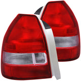 ANZO 221135 FITS: 1996-2000 Honda Civic Taillights Red/Clear Tail Lights