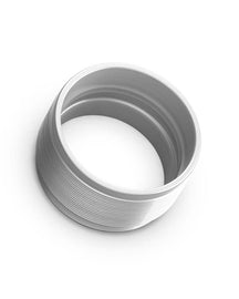 fifteen52 52-ST-SNOUT-SILVER FITS: Super Touring Threaded Snout Anodized Silver w/Satin Clear Cover Plate Wheel Center Caps