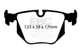 EBC DP31118C FITS: 01-07 BMW M3 3.2 (E46) Redstuff Rear Brake Pads Brake Pads Performance