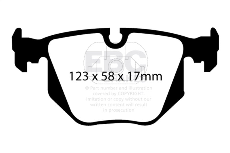 EBC UD683 FITS: 01-07 BMW M3 3.2 (E46) Ultimax2 Rear Brake Pads Brake Pads OE