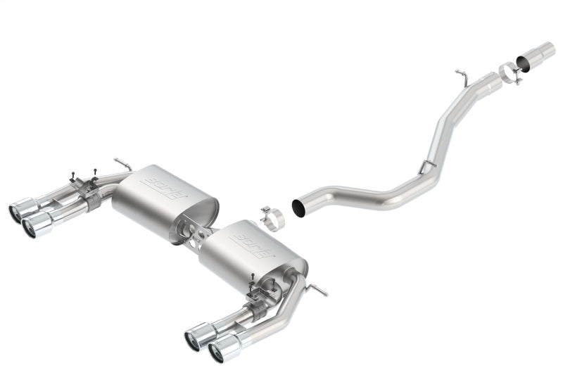 Borla 140631 FITS: 13-15 Audi S3 S-Type Dual Round Rolled Catback Exhaust