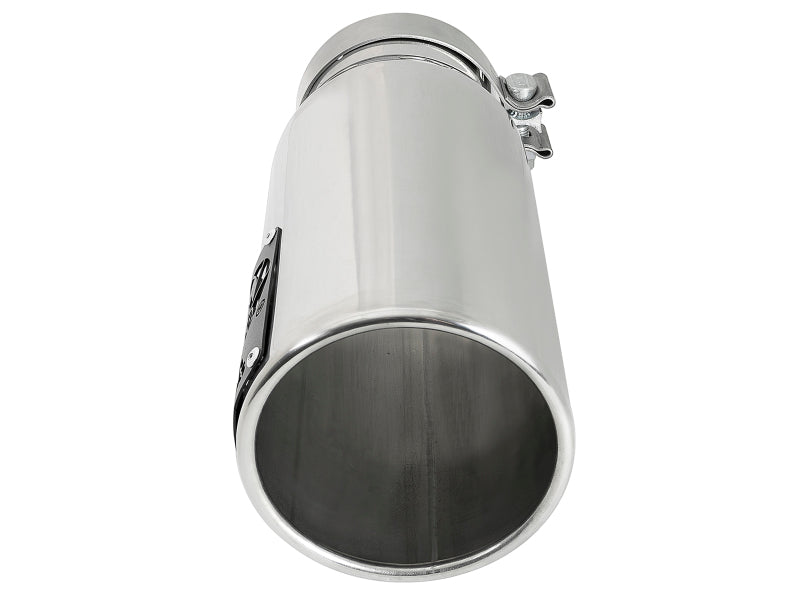 aFe 49T40501-P122 FITS: SATURN 4S 4in SS Intercooled Exhaust Tip Polished 4in In x 5in Out x 12in L Bolt-On Turbo Back