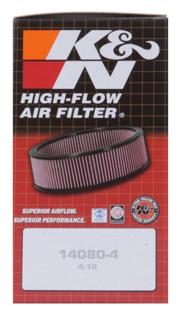 K&N Engineering E-3322 FITS:K&N Custom Air Filter Round 5.25 inch ID 6.25 inch OD 2.5 inch Height Air Filters Drop In