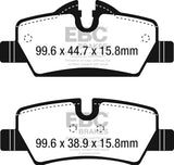 EBC DP32228C FITS: 14+ Mini Hardtop 1.5 Turbo Cooper Redstuff Rear Brake Pads Brake Pads Performance