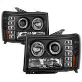 SPYDER 5010605 FITS: GMC Sierra 1500/GMC Sierra Denali 08-13 Projector LED Halo- LED Blk PRO-YD-GS07-HL-BK Headlights