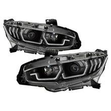 Load image into Gallery viewer, SPYDER 5087867 FITS: Honda Civic 16- 2DR/4DR/Hatchback Projector Headlights Black PRO-YD-HC16SI-SEQGR-BK Headlights