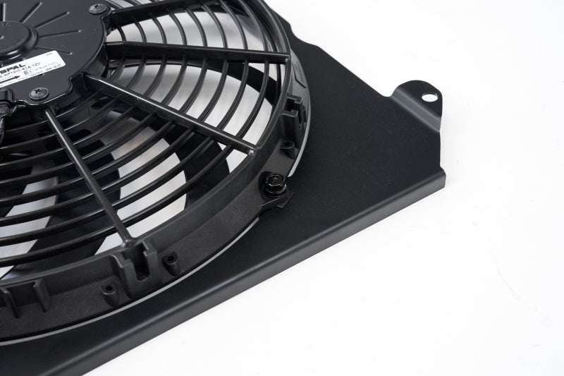 CSF 2858FB FITS: 92-00 Honda Civic All-Aluminum Fan Shroud w/12in SPAL Fan Black Finish Radiators