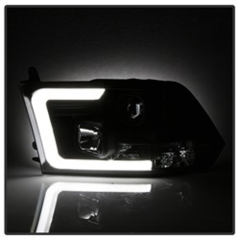 SPYDER 5084811 FITS: 09-16 Dodge Ram 1500 Version 2 Headlights Light Bar DRL Black PRO-YD-DR09V2-LBDRL-BK Headlights