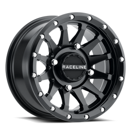 Raceline A95B-57056+10 FITS: A95B Trophy 15x7in / 4x156 BP / 10mm Offset / 132.5mm Bore Satin Black Wheel Wheels Cast