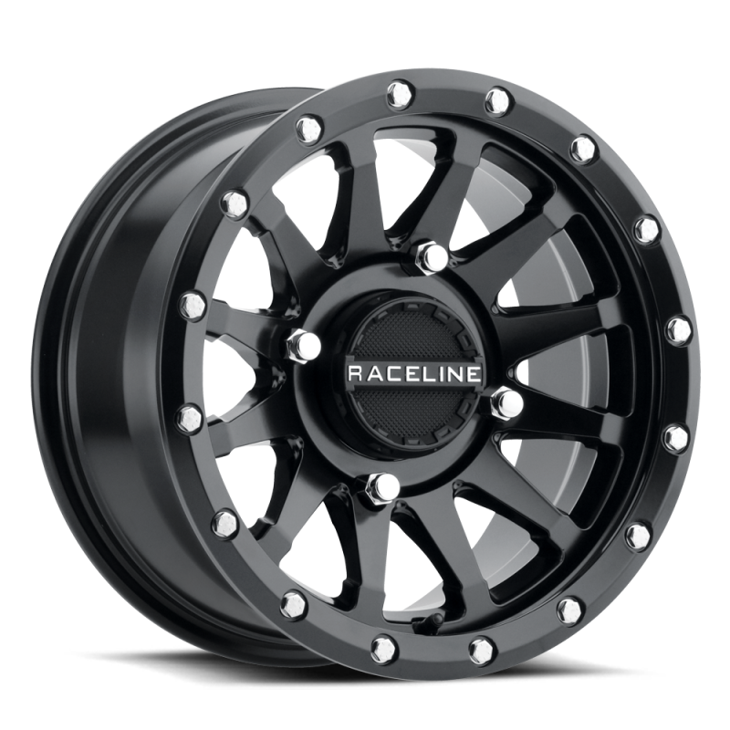 Raceline A95B-47056+10 FITS: A95B Trophy 14x7in / 4x156 BP / 10mm Offset / 132.5mm Bore Satin Black Wheel Wheels Cast