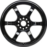 Gram Lights 57DR 15x8 / +35mm / 4-100 Gloss Black Wheel