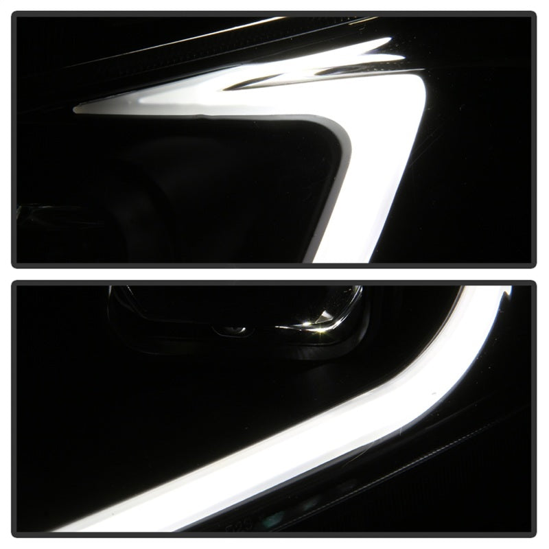 SPYDER 9042218 FITS:xTune 09-14 Acura TSX Projector Headlights Light Bar DRL Black (PRO-JH-ATSX09-LB-BK) Headlights