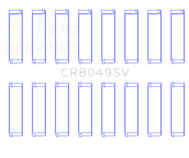 King Engine Bearings CR8049SV FITS: King 08-11 BMW N62/N63/S63 Rod Bearing Set Bearings