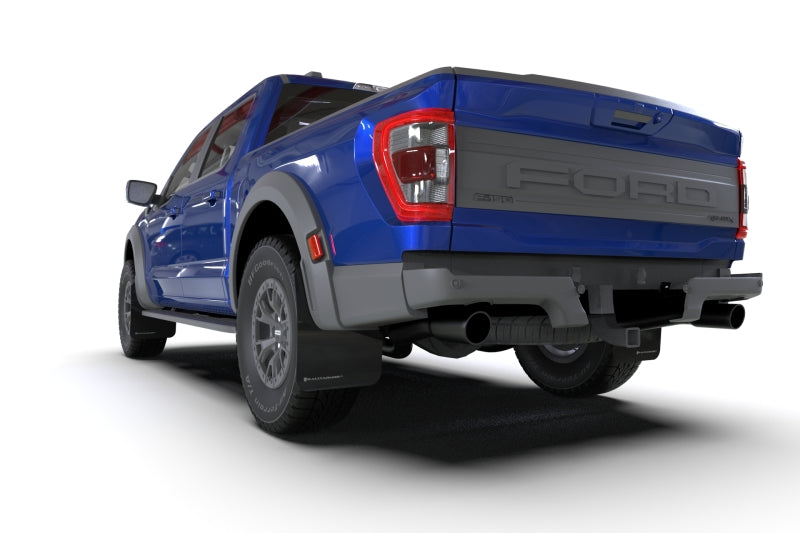 Rally Armor MF73-UR-BLK-MBK FITS: 21-25 Ford F-150 Raptor Gen 3 Black UR Mud Flap w/Metallic Black Logo Mud Flaps