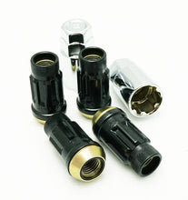 Load image into Gallery viewer, Wheel Mate 34938B FITS: Muteki SR45R Lug Nut Kit Lock Set 12x1.5 45mm Black Lug Nuts
