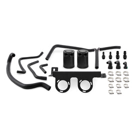 Mishimoto MMBCC-CAM4-16SBE FITS: Oil Catch Cans FITS: 2016+ Chevrolet Camaro 2.0T Baffled Oil Catch Can Kit Black Oil Catch Cans