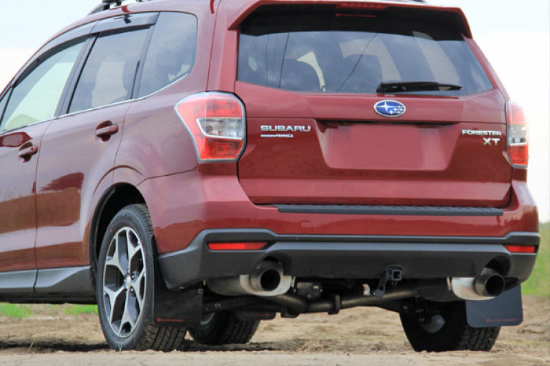 Rally Armor MF28-UR-BLK/RD FITS: 14-18 Subaru Forester Black Mud Flap w/ Red Logo Mud Flaps