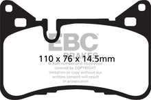 Load image into Gallery viewer, EBC DP42117R FITS: 14 Mercedes-Benz C63 AMG (W204) 6.2 Yellowstuff Rear Brake Pads Brake Pads Performance