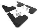 Rally Armor MF96-UR-BLK-MBK FITS: 21-25 Ford Mustang Mach-E/GT/Rally Black UR Mud Flap w/Metallic Black Logo Mud Flaps