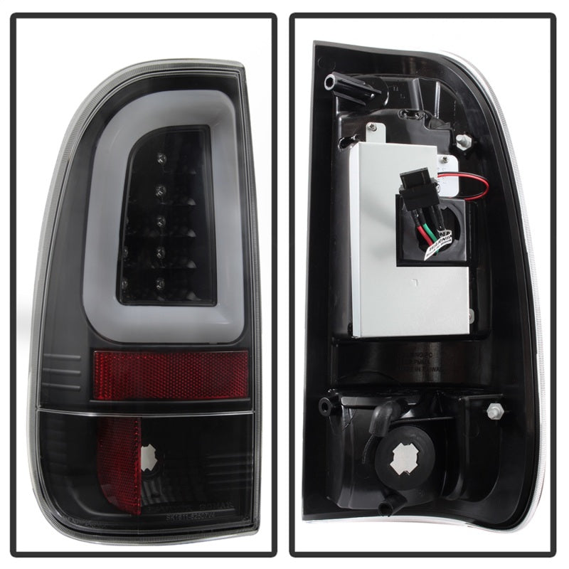 SPYDER 5084712 FITS: 08-16 Ford Super Duty F-250 V3 Light Bar LED Tail Lights Black (ALT-YD-FS07V3-LBLED-BK) Tail Lights