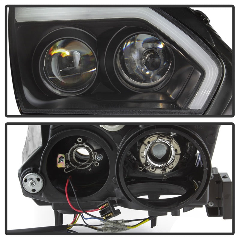 SPYDER 5085696 FITS: Nissan GTR R35 09-14 Projector Headlights DRL LED Black Headlights