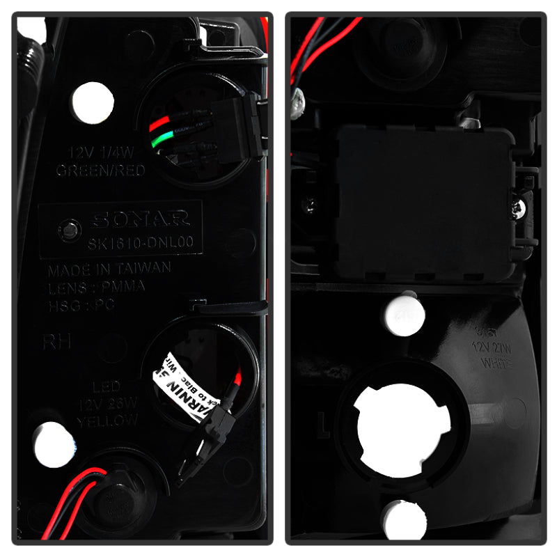 SPYDER 5001542 FITS: Chevy Suburban/Tahoe 1500/2500 00-06 LED Tail Lights Red Clear ALT-YD-CD00-LED-RC Tail Lights