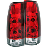 ANZO 211140 FITS: 1999-2000 Cadillac Escalade Taillights Red/Clear New Gen Tail Lights