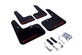 Rally Armor MF24-UR-BLK/RD FITS: 12-18 Hyundai Veloster Black UR Mud Flap w/ Red Logo Mud Flaps