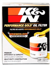 Load image into Gallery viewer, K&amp;N Engineering HP-1017 FITS:K&amp;N 3.74inch / 2.98 OD Performance Gold Oil Filter Oil Filters