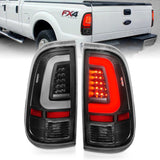 ANZO 311356 FITS: 2008-2016 Ford F-250 LED Taillights Black Housing Clear Lens (Pair) Tail Lights