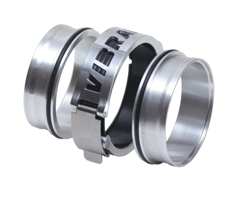 Vibrant 12556 FITS: Stainless Steel Weld Fitting w/ O-Rings for 3in OD Tubing Bungs