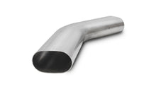 Load image into Gallery viewer, Vibrant 13192 FITS: 3.5in Oval (Nominal Size) T304 SS 45 deg Mandrel Bend 6in x 6in leg lengths Steel Tubing